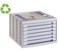 Archivo 2000 archivotec serie 6000 - pack de 6 cajones apilables, colo
