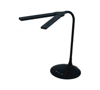 Lampara de oficina archivo 2000 inalambrica recargable 2 cabezales moviles led 6w abs color negro 180x340x360 mm