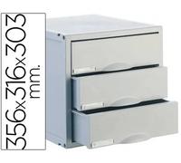 Archivo 2000 Módulo Archisystem de 3 cajones Gris 356x316x303 mm