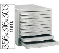 Archivo 2000 Módulo Archisystem de 9 cajones Gris 356x316x303 mm