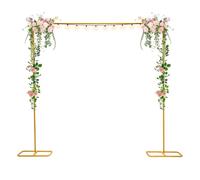 Arco de boda 200 × 210 cm, arco de uva estable de hasta 5 kg, soporte decorativo extraíble para bodas, jardín, globos y flores
