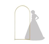 Arco de boda Arco de metal dorado for decoración bodas, fiestas cumpleaños, globos, accesorios boda, fotomatón, 1 unidad,8 m,9 y 2(4FT)
