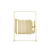 Arco de boda Arco rectangular dorado for bodas, 1 juego, decoración for fiestas, globos, soporte for marco de fondo(150x200cm)