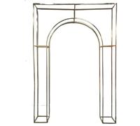 Arco de boda Kit de soporte for arco boda geométrico (1/3 piezas) - Marco floral dorado brillante, decoración for fiestas en el jardín al aire libre(260 x 180 cm 1pcs)