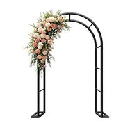 Arco de jardín de Metal, Cenador de Arco jardín Metal for Eventos Plantas trepadoras(Black,W80 x H200cm)