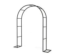 Arco de jardín de metal Pera 233 x 220 cm, resistente a la intemperie para plantas trepadoras, arco de boda de 80-350 cm de ancho, resistente al aire libre para jardín y patio