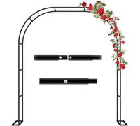 Arco de jardín de metal resistente, 300 cm de ancho, 180 cm y 140 cm de alto, cenador de boda al aire libre, pérgola, enrejado verde, perfecto para celebraciones y eventos, 3,5 m de ancho x 2,2 m de