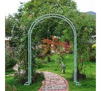 Arco de jardín de metal resistente a la intemperie, enrejado de rosas y cenador de boda, elegante soporte de escalada para uso en exteriores e interiores, perfecto para decoraciones de fiestas y