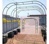 Arco de jardín de metal resistente, cenador de hierro para decoración de bodas y plantas trepadoras, enrejado versátil de rosas en anchos de 140/200/280/300/350 cm para uso en exteriores