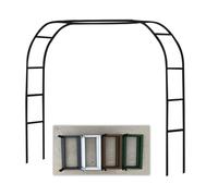 Arco de jardín de metal resistente para plantas trepadoras - Enrejado ajustable para árbol de boda de 1,4 m a 3,5 m de ancho, decoración negra para jardines y eventos (300 x 40 x 220 cm)