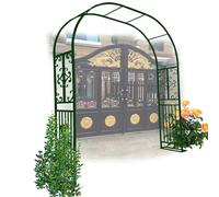 Arco de jardín de metal resistente para rosas trepadoras y vides, enrejado de fácil montaje al aire libre, tamaños de 2,6 m, 3 m, 3,4 m, perfecto para hermosos jardines y lacaping