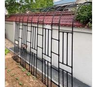 Arco de pared para jardín, cenador de medio lado de acero para enredaderas florales, soporte para plantas trepadoras, pérgola exterior, soporte para flores para decoración de bodas y fiestas.(60x240x4