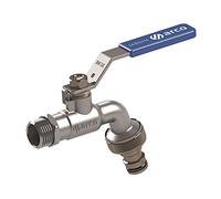 Arco jardin - Grifo esfera boquilla enchufe 1/2" mando inoxidable jardin