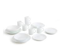 Arcopal Zelie Caja 18 Platos Opal Y 6 Mugs Opal 25x20x19cm/29cl Opal Apto Microondas Larga Duración