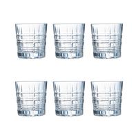 ARCOROC BRIXTON Caja 6 Vasos Bajos Vidrio 30 CL Transparente Brillo Fabricado en Francia Reciclable Transparent 30 cl