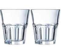 Arcoroc - Colección Granity - 6 vasos bajos de 27 e vidrio templado apilables -Uso profesional - Extremadamente resistentes - Fabricado en Francia - Embalaje reforzado para la venta online