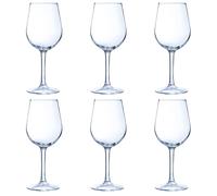 ARCOROC DOMAINE Caja 6 Copas Vino Vidrio Tensionado 47CL Transparente Brillo Fabricado en Francia Reciclable Transparent 47cl