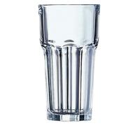 ARCOROC GRANITY Caja 6 Vasos Altos Vidrio 65CL Transparente Brillo Fabricado en Francia Reciclable Transparent