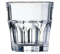 ARCOROC GRANITY Caja 6 Vasos Bajos Vidrio 16CL Transparente Brillo Fabricado en Francia Reciclable Transparent