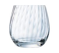 ARCOROC OUTLINE Caja 6 Vasos Bajos Vidrio 32CL Transparente Con relieve Fabricado en Francia Ecológico Transparent