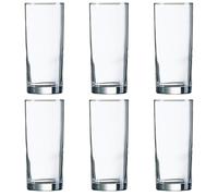 ARCOROC PRINCESA Caja 48 Vasos Altos Vidrio 34CL Transparente Brillo Fabricado en Francia Reciclable Transparent