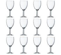 ARCOROC SAVOIE Caja 12 Copas Vino Vidrio 19CL Transparente Brillo Fabricado en Francia Reciclable Transparent 19cl