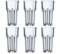 Arcoroc Set de 6 vasos altos Granity de vidrio 20 cl