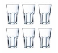 Arcoroc Set de 6 vasos altos Granity de vidrio 42 cl