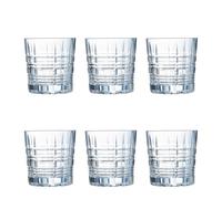 Arcoroc Set de 6 vasos bajos Brixton de vidrio 30 cl