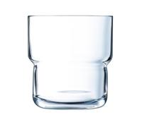 Arcoroc Set de 6 vasos bajos Log de vidrio 27 cl