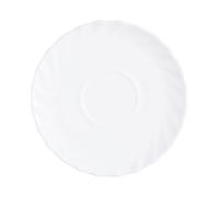 ARCOROC TRIANON Plato Taza Opal 16CM Blanco Brillo Fabricado en Francia Reciclable White 16cm