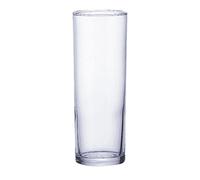 ARCOROC TUBITO Caja 24 Vasos Altos Vidrio 27CL Transparente Brillo Fácil de limpiar Ecológico Transparent 27cl