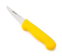 ARCOS 2900 Cuchillo Deshuesador con Hoja de Acero Inoxidable de 100mm y Mango de Polipropileno. Cuchillo Carnicero para Deshuesar Jamón y Piezas de Carne. Color Amarillo