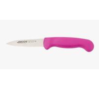Arcos Cuchillo mondador 2900 Prof 290031 – Acero inoxidable NITRUM Hoja 8 cm Mango ergonómico fucsia