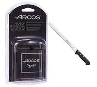 Arcos Afiladores, Afilador Profesional De Bolsillo Para Cuchillos, Hecho De Plástico Color Negro + Universal Cuchillo, Acero Inoxidable, Negro, 280 Mm