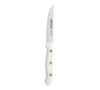 Arcos Artika - Cuchillo Chuletero - Acero Inoxidable NITRUM 100 mm - Mango Polipropileno blanco