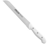 ARCOS Artika - Cuchillo Panero (210 mm) - Hoja de Acero Inoxidable Nitrum® - Mango Blanco de Polipropileno (PP) - 151424