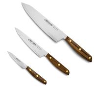 Arcos Set de cuchillos de cocina Serie Nordika 3 piezas Acero Nitrum Mango POM ergonómico
