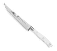 Arcos Cuchillo chuletero Riviera Blanc 230524 Acero Nitrum forjado hoja 130 mm mango POM blanco