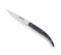 Arcos Cuchillo carne/mesa con Hoja Acero Inoxidable Nitrum 110 mm. Mango ergonómico polioximetileno POM. Los bordeserrados los hacen perfectos para cortar. Serie Mesa. Color azul.