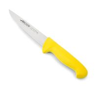 Arcos Cuchillo carnicero Prof 294600 – Acero inoxidable Nitrum, mango polioximetileno, amarillo