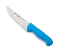 Arcos Cuchillo Carnicero Profesional - Hoja de Acero Inoxidable NITRUM 180 mm - Corte Preciso y Duradero - Mango Polipropileno Azul - Serie 2900