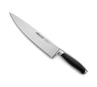 Arcos Cuchillo Chef 9.s Acero Inoxidable. Cuchillo cocina profesional doble afilado para cortar alimentos. Mango ergonómico polioximetileno y Hoja 240 mm. Serie Kyoto. Color negro. Black