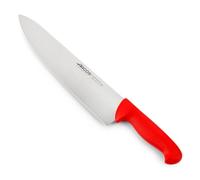 Arcos Cuchillo de cocina PROF 290922 – Hoja acero inoxidable Nitrum 300 mm, mango polipropileno rojo