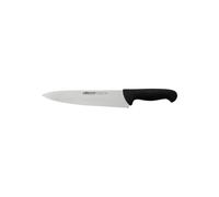 Arcos Serie 2900 - Cuchillo Cocinero - Hoja Serrada de Acero Inoxidable NITRUM de 250 mm - Mango inyectado en Polipropileno Color negro