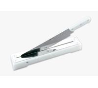 Arcos Cuchillo para bacalao y pan 791600 – Hoja acero inoxidable 440 mm, mango polietileno blanco