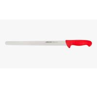 Arcos Cuchillo Fiambre Flexible Acero Inoxidable Nitrum 350 mm | Mango inyectado en polipropileno. Serie 2900. Color rojo.