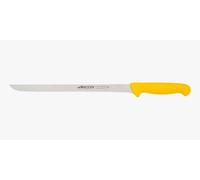 Arcos Cuchillo Jamonero Flexible - Hoja Acero Inoxidable Nitrum 280 mm - Corte Preciso y Duradero - Mango Polipropileno Amarillo - Serie 2900