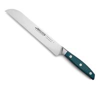 Arcos Cuchillo para pan con Hoja Acero Inoxidable Nitrum 200 mm. Obtenga una gran variedad cortes parau comida. Cuchillo ideal para uso doméstico diario. Serie Brooklyn. Color azul.
