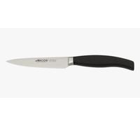 Arcos Cuchillo Pelador Acero Inoxidable. Cuchillo Pelador para Pelar Frutas y Verduras. Mango Ergonómico Polioximetileno y Hoja 100 mm. Serie Clara. Color Negro.